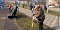 Субботник в парке Гагарина в Волхове - SyasNews.Ru
