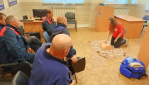 Инструктор Красного Креста провела занятие в пожарной части